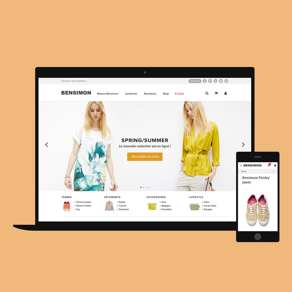 Webdesign réalisé pour Bensimon