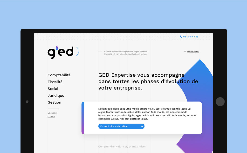 Thèmes WordPress sur-mesure pour un site d'expert-comptable