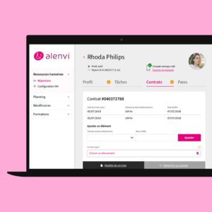 Alenvi nous confie la refonte de l’interface de son outil de gestion