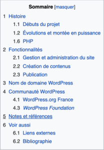 Wikipedia Sommaire